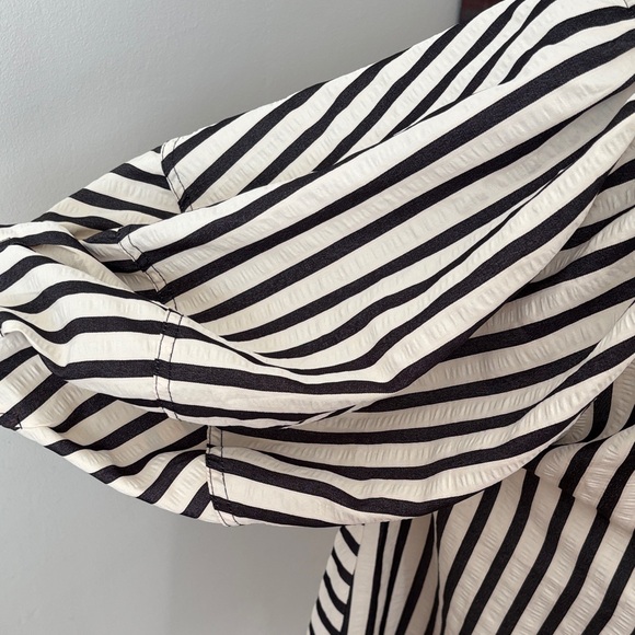 Black and White Striped Romper - Picture 6 of 7